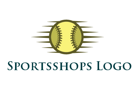 baseball with speedy lines