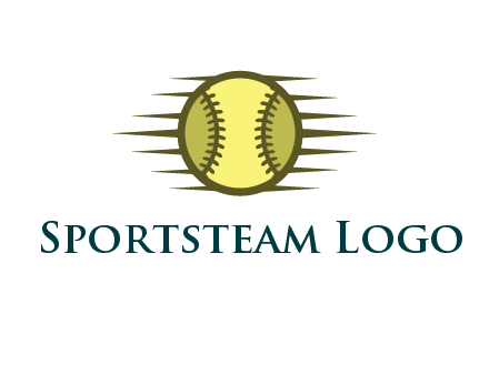 baseball with speedy lines