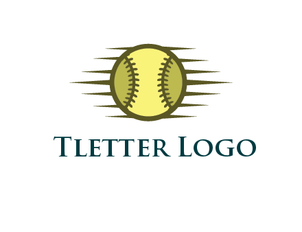 baseball with speedy lines