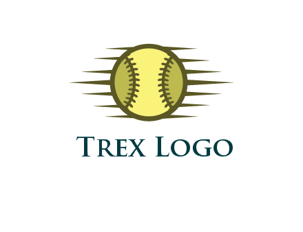 baseball with speedy lines