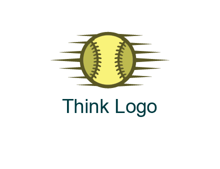 baseball with speedy lines