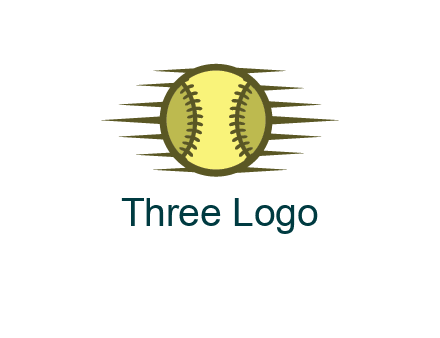 baseball with speedy lines
