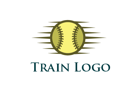 baseball with speedy lines