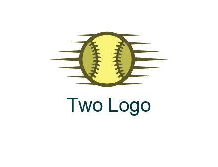 baseball with speedy lines