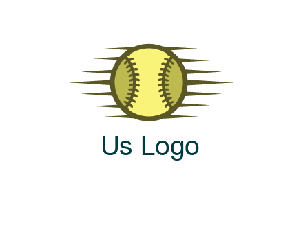 baseball with speedy lines