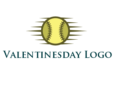 baseball with speedy lines