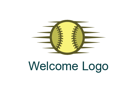 baseball with speedy lines