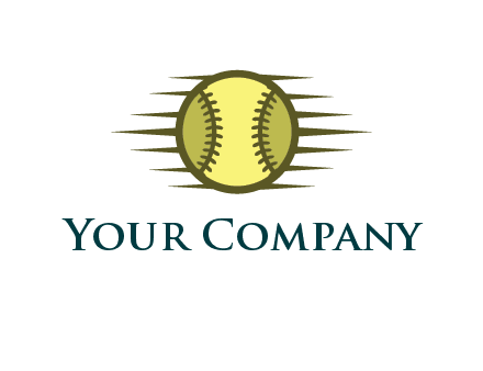 baseball with speedy lines