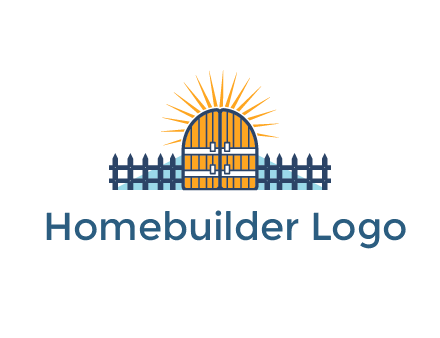 sparkle behind door with fence 