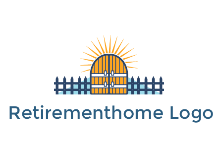 sparkle behind door with fence 