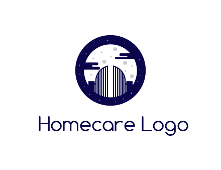 gates opening with circles in circle