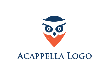 negative spacing owl face