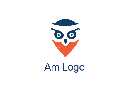 negative spacing owl face