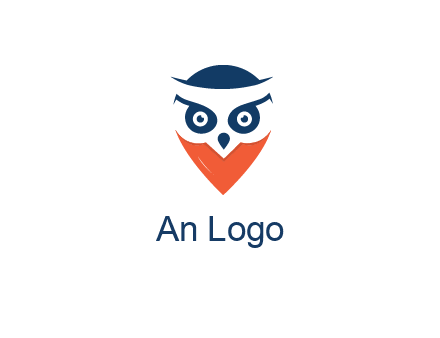 negative spacing owl face