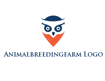 negative spacing owl face
