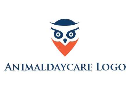 negative spacing owl face