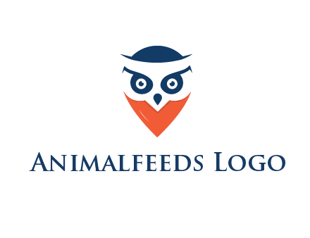 negative spacing owl face