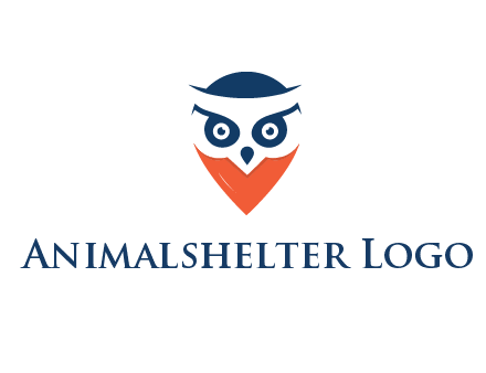 negative spacing owl face