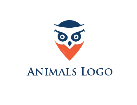 negative spacing owl face