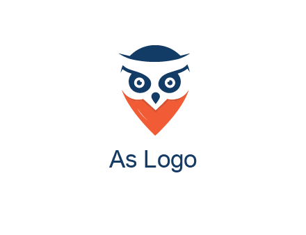 negative spacing owl face