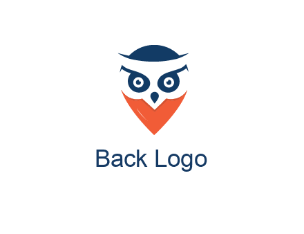 negative spacing owl face