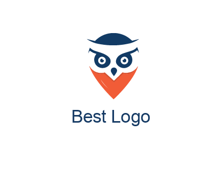 negative spacing owl face