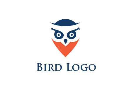 negative spacing owl face