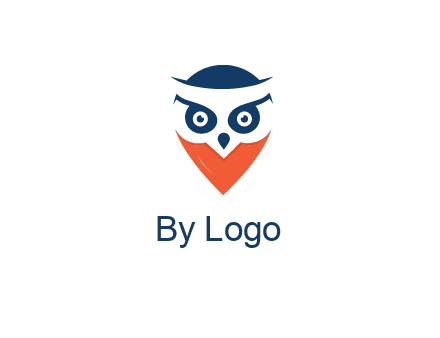 negative spacing owl face