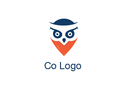 negative spacing owl face