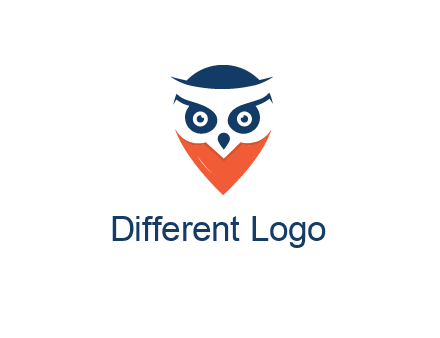 negative spacing owl face