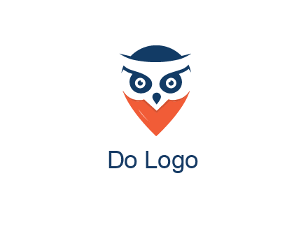 negative spacing owl face