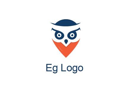 negative spacing owl face