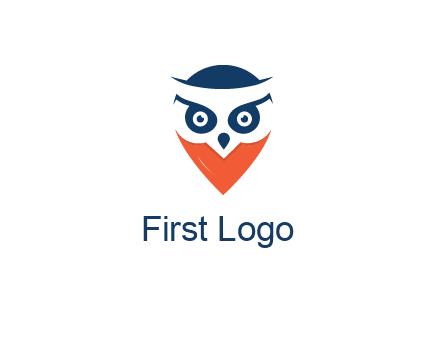 negative spacing owl face