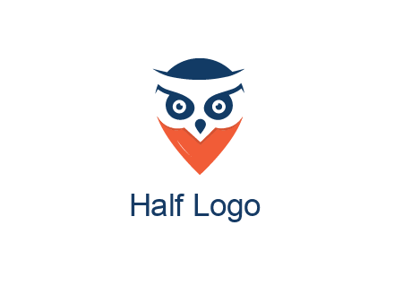 negative spacing owl face