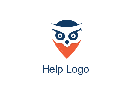 negative spacing owl face