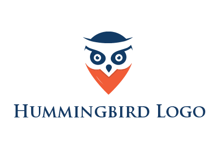negative spacing owl face