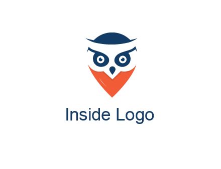 negative spacing owl face