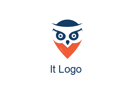 negative spacing owl face