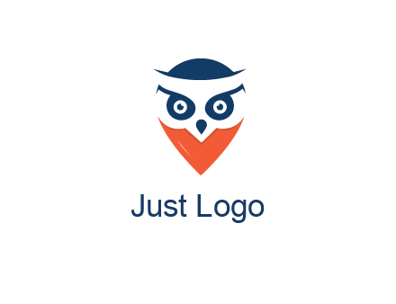 negative spacing owl face