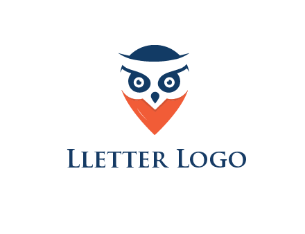 negative spacing owl face