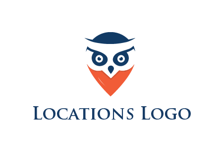 negative spacing owl face