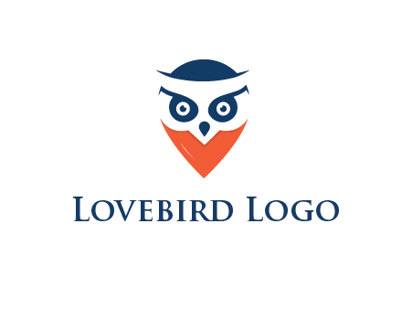 negative spacing owl face
