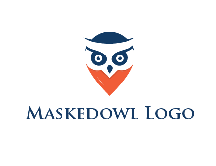 negative spacing owl face