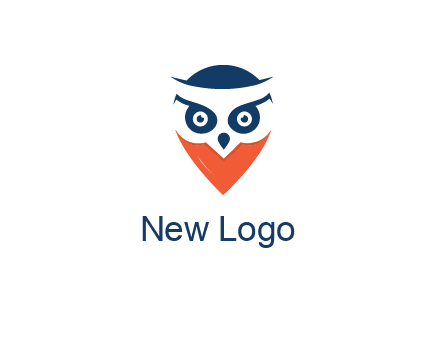 negative spacing owl face