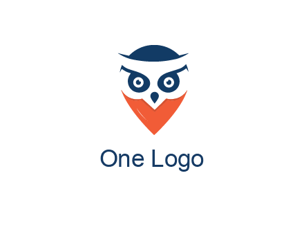 negative spacing owl face