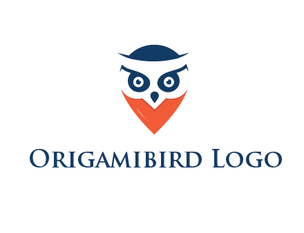 negative spacing owl face