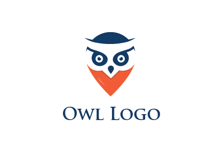 negative spacing owl face