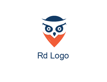 negative spacing owl face