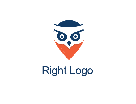 negative spacing owl face