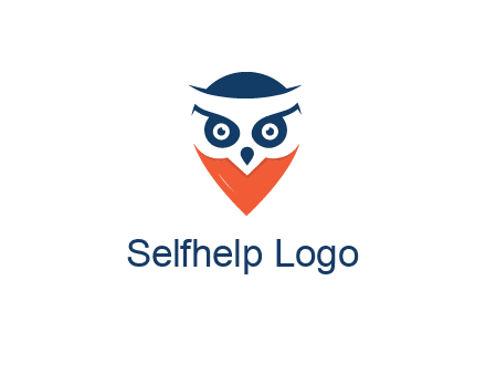 negative spacing owl face